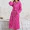 Winter Warm Flannel Gown Coral Fleece Long Robe Intimate Lingerie Cozy Casual Nightdress For Homewe 6