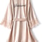 Bride Robe Wedding Bridesmaid Rose Gold Satin Lace Robe Bridal Dressing Gown Bridesmaid Gift Pajama 5