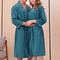 Women Men Bath Robe Waffle Male Female Bathrobe Shower Sleepwear Nightgowns Long Pajamas For Woman 3