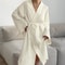 Cotton Womens Nightgown Gown Robe Spring Summer Long Sleeve Cardigan Gown Morning Pajamas For Home 1