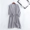 Japanese Robe For Couples New Spring And Autumn Cotton Crepe Bathrobe Men And Women Sleepwear 5