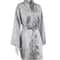 Womens Sexy Dressing Gown Flare Sleeve Black Bathrobe Loose Robes VNeck Womens Nightwear With Sashe 2