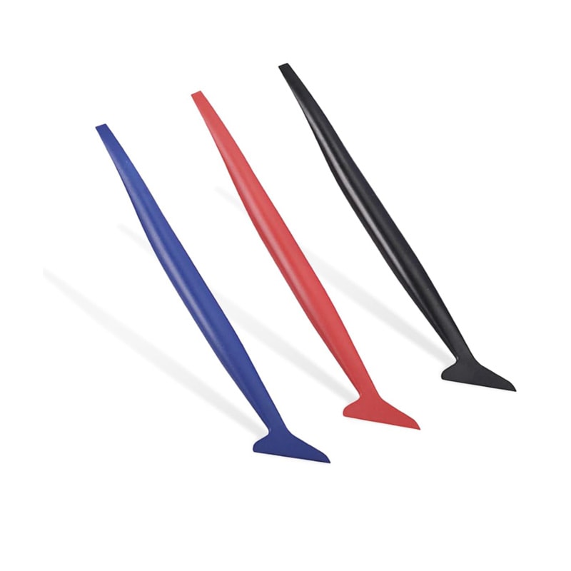 Car Micro Squeegee Curves Auto Wrapping Film Scraper Slot Tint Tool Set Vinyl Wrap Gasket Squeegee 4