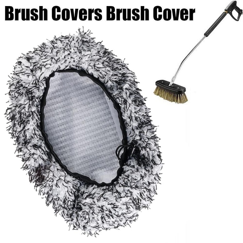 Longhandle Water Brush Replacement Cloth Plush Chenille Mop Cover Car Cleaning Brush Household Mop 5