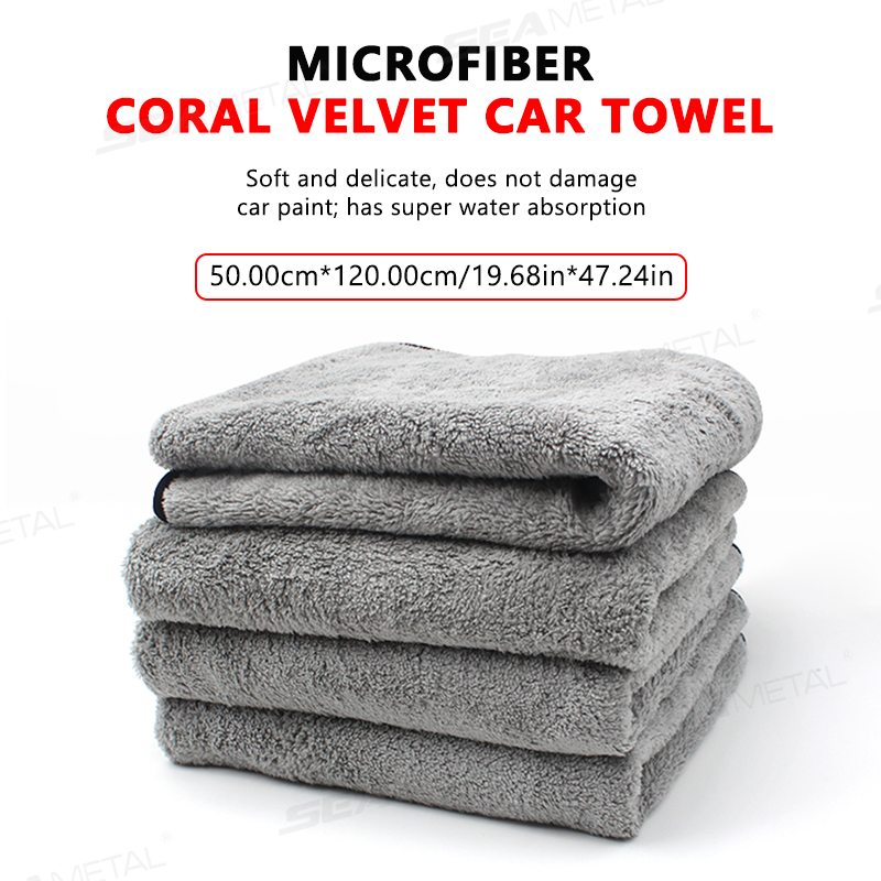 Microfiber UltraSoft Auto Wash Towel Car Cleaning Towel Upgraded Super Absorbent ScratchFree Drying 2