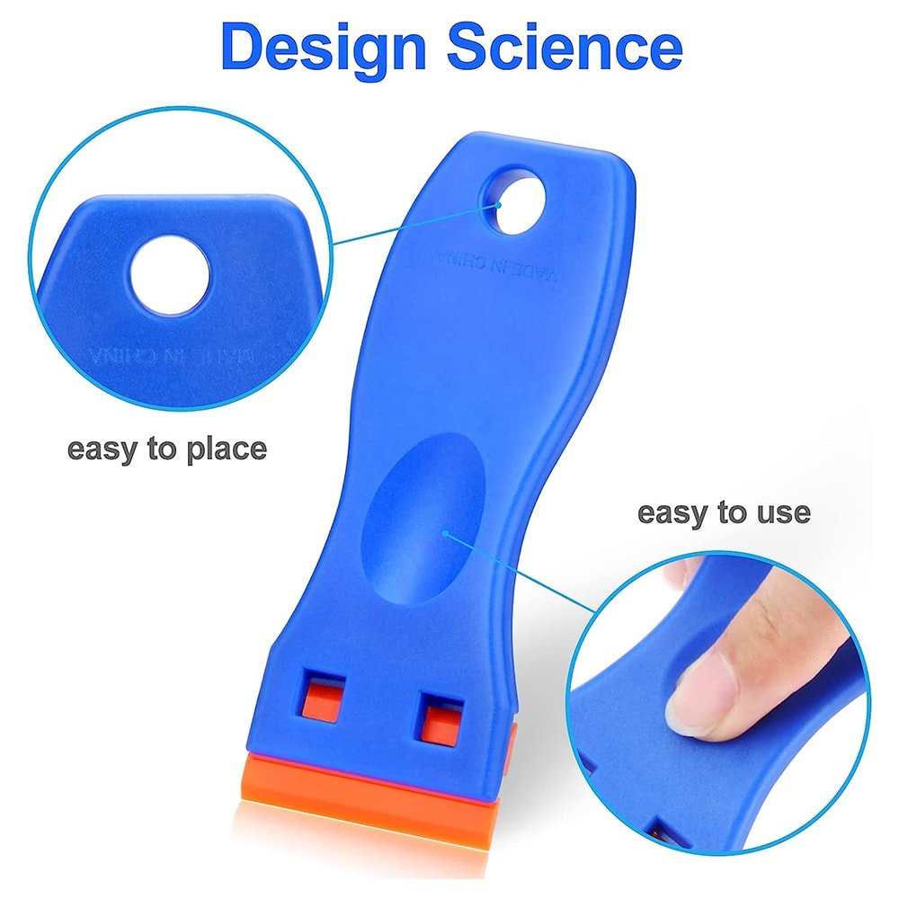 Plastic Razor Blade Scraper Tool Razor Scraper With Plastic Blades Cleaning Scraper Remover For Flo 1