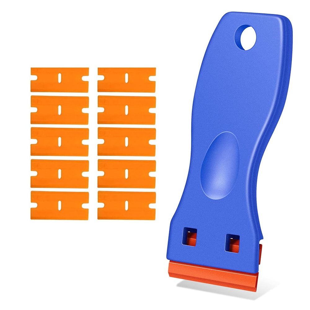Plastic Razor Blade Scraper Tool Razor Scraper With Plastic Blades Cleaning Scraper Remover For Flo 5