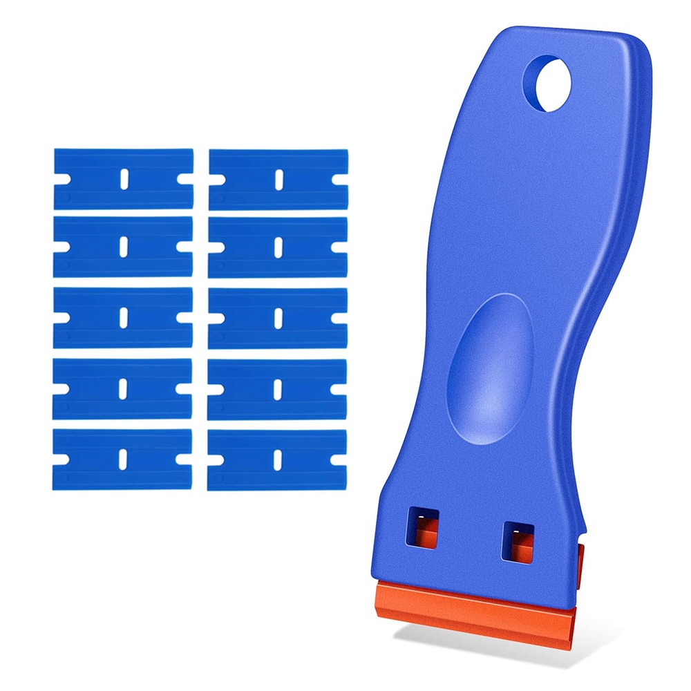 Plastic Razor Blade Scraper Tool Razor Scraper With Plastic Blades Cleaning Scraper Remover For Flo 6