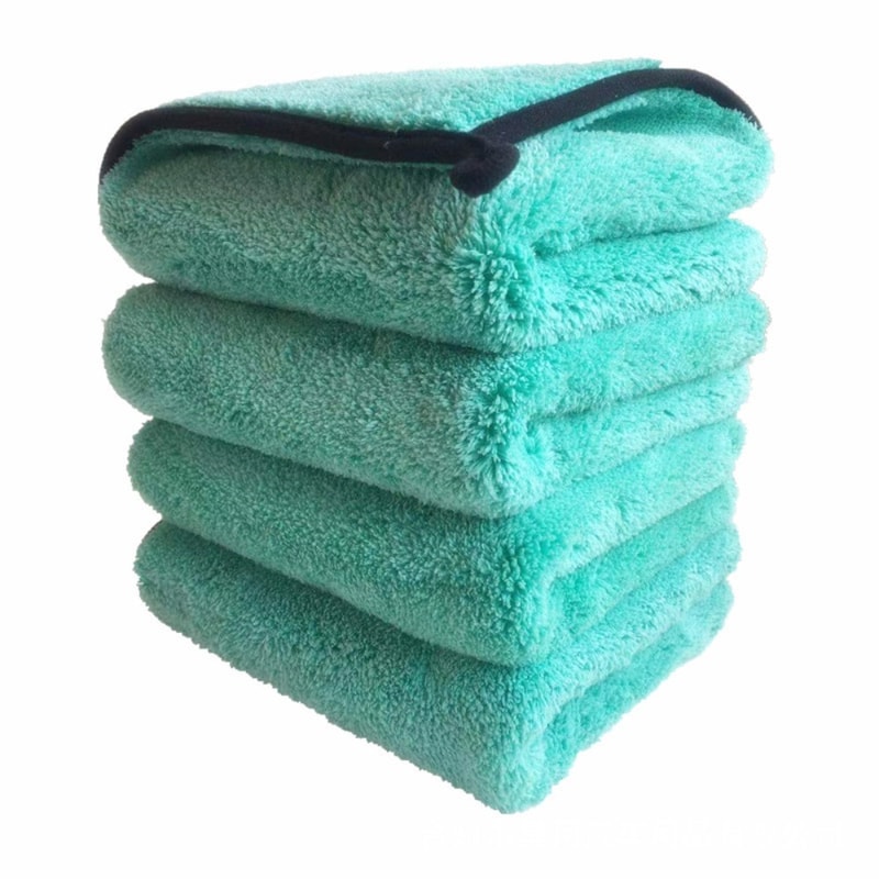 Plush Coral Fleece Car Wash Microfiber Towel Deluxe Drying Cloth For Detailing Polishing Car Care 3