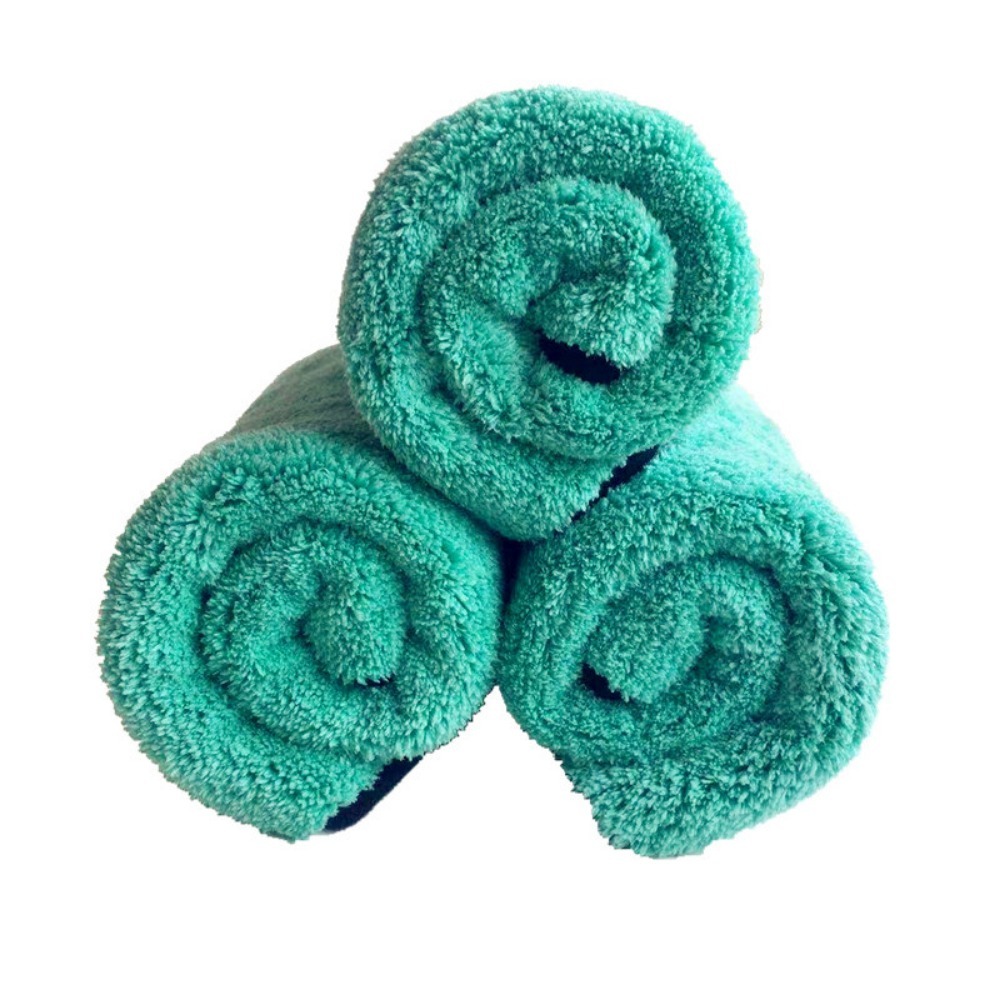 Plush Coral Fleece Car Wash Microfiber Towel Deluxe Drying Cloth For Detailing Polishing Car Care 4