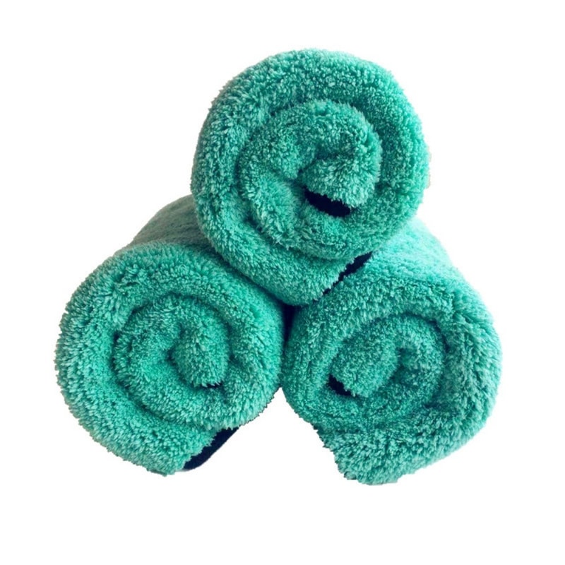 Plush Coral Fleece Car Wash Microfiber Towel Deluxe Drying Cloth For Detailing Polishing Car Care 4