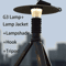 3000mah GZ Lighthouse Camping Light Super Long Battery Life LED Camping Tent Hiking Atmosphere Lamp