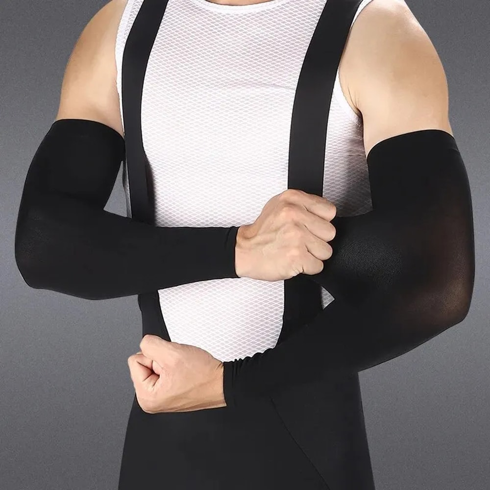Ice Silk Arm Sleeves For Sports Cycling Sun Protection Running Gym Fitness Outdoor Travel Summer Co 1