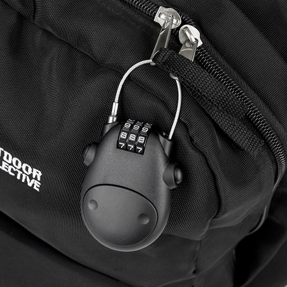 HighPrecision Bicycle Steel Cable Code Lock Telescopic Wire Rope Suitcase Helmet Car And Sled Passw 0