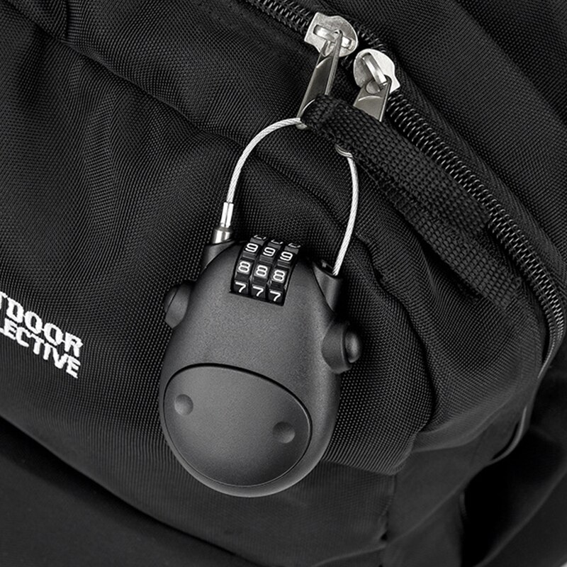 HighPrecision Bicycle Steel Cable Code Lock Telescopic Wire Rope Suitcase Helmet Car And Sled Passw 0