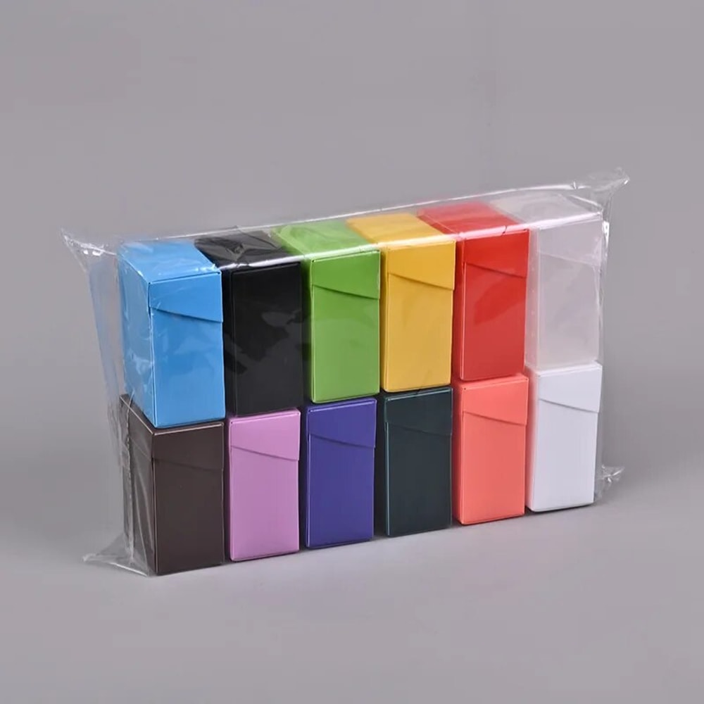 Solid Color Card Box Box Game Trading Card Box Card Holder Storage Box For Trading Cards Sports And 1