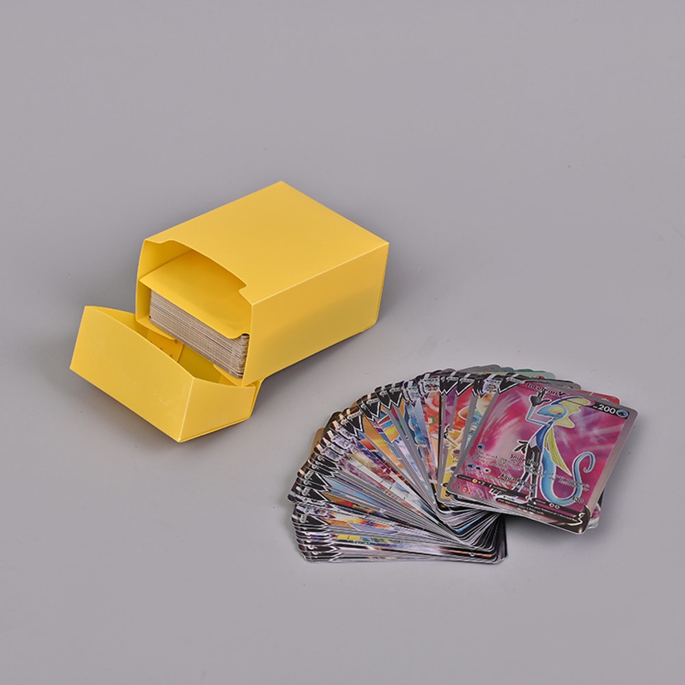 Solid Color Card Box Box Game Trading Card Box Card Holder Storage Box For Trading Cards Sports And 4