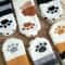 Women Winter Warm Fluffy Socks Thick Coral Fleece Home Socks Cute Animal Claw Cat Paw Footprint Fuz 3