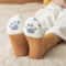 Women Winter Warm Fluffy Socks Thick Coral Fleece Home Socks Cute Animal Claw Cat Paw Footprint Fuz 5