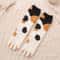 Women Winter Warm Fluffy Socks Thick Coral Fleece Home Socks Cute Animal Claw Cat Paw Footprint Fuz 11