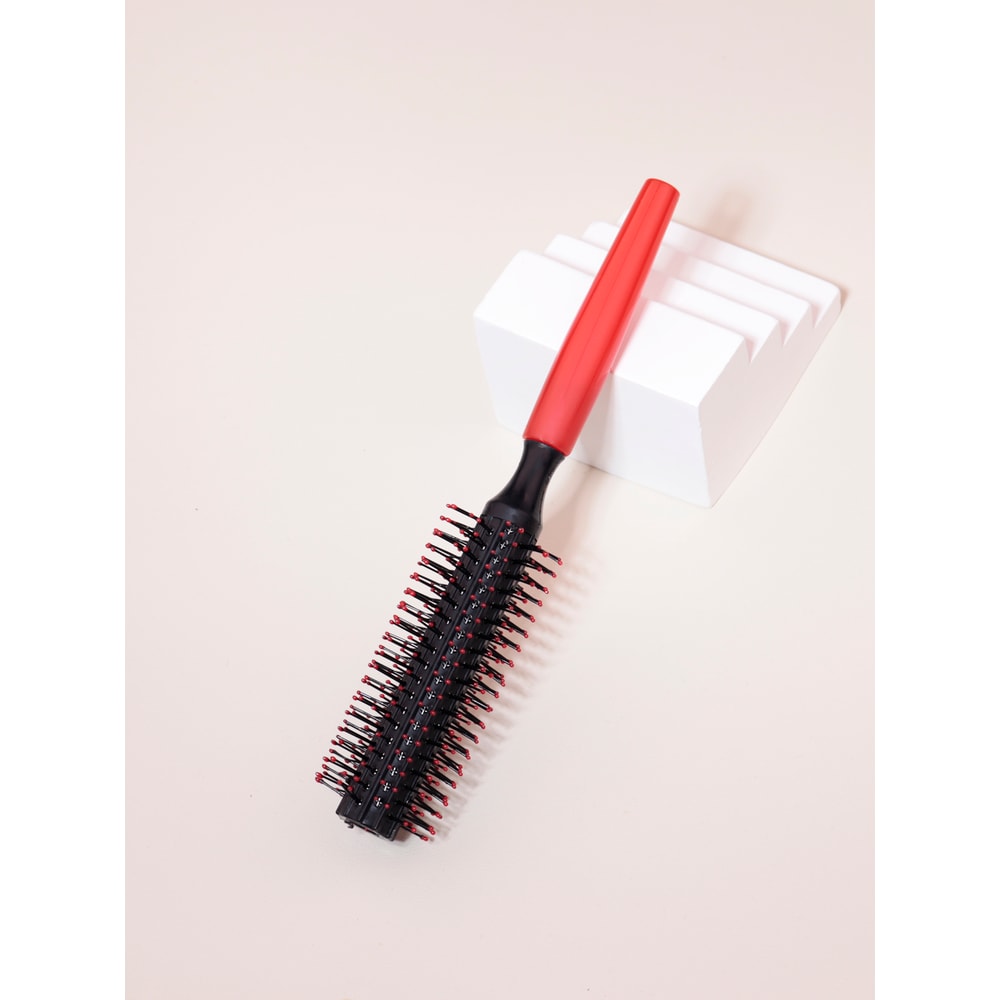 Professional AntiStatic Cylindrical Bristle Hair Styling Round Comb Nylon Teeth Roller Comb For Cur 1