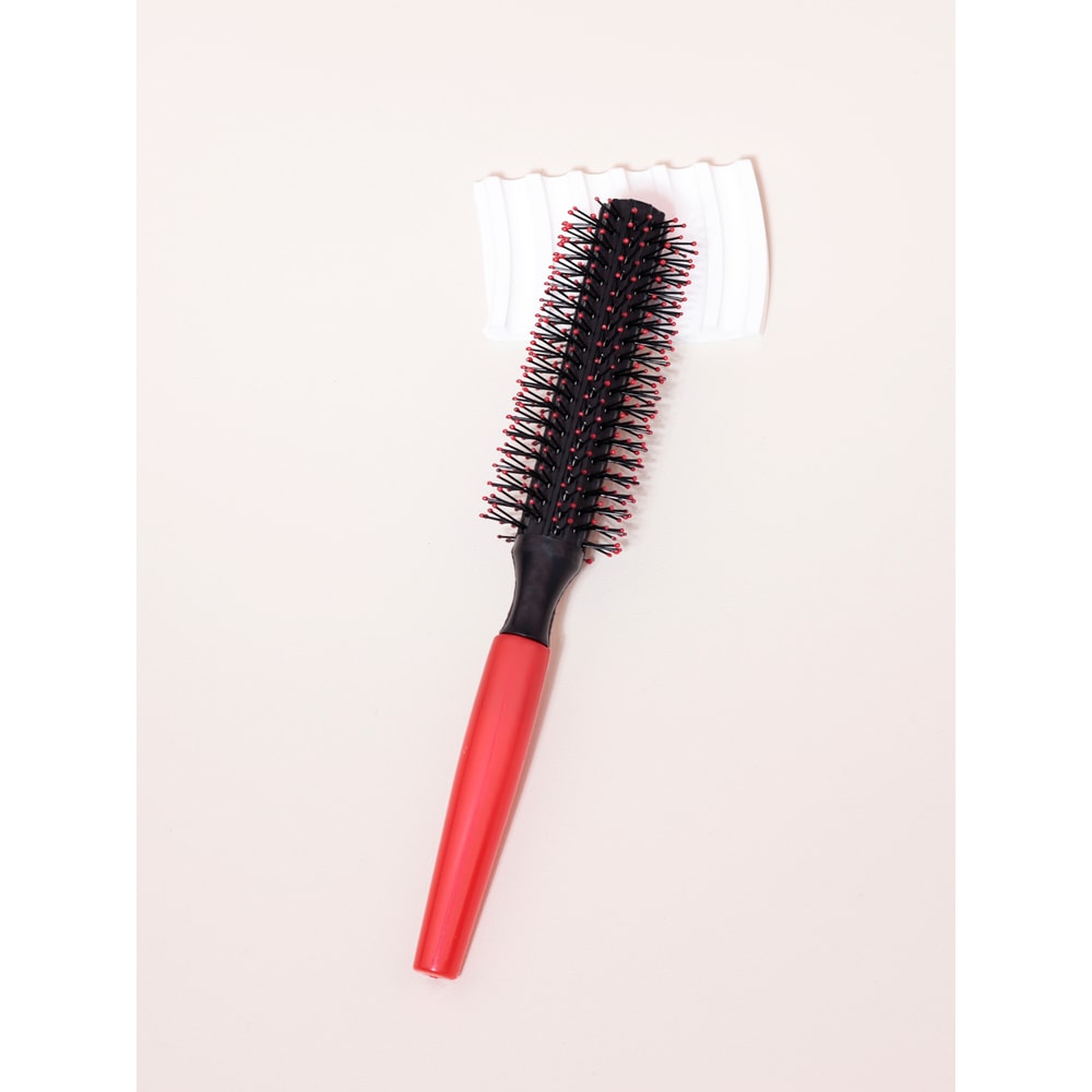 Professional AntiStatic Cylindrical Bristle Hair Styling Round Comb Nylon Teeth Roller Comb For Cur 3