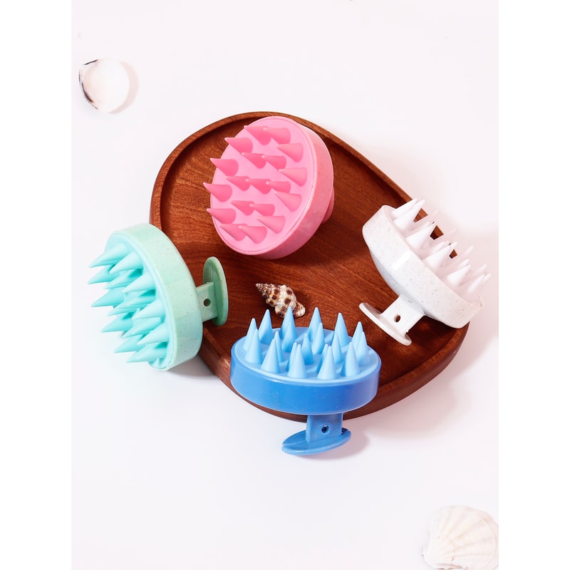 Silicone Scalp Massage Comb Hair Wash Brush Soft Body Massage Brush Beauty And Hairdressing Tool Fo 2