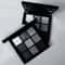 Smokey Style Eye Shadow Palette Dark Black Grey Silvery Color Matte Shimmer Finish For Stage Perfor 1