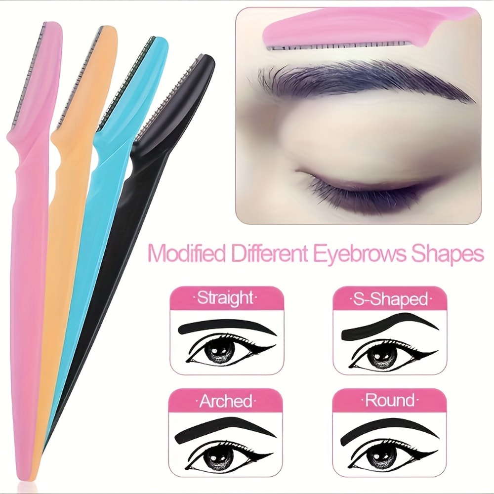 Eyebrow Shaver Set Gentle Facial Hair Trimmer Kit For Easy Grooming Smooth Skin Shaping And Care 2