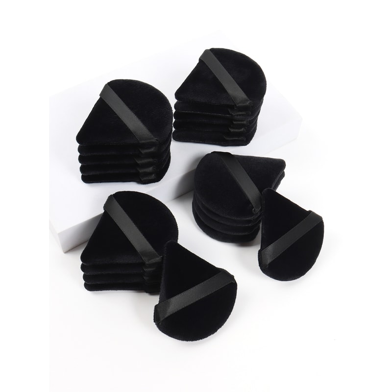 Facial Makeup Sponge Black Triangle Powder Puff Soft Velvet Cosmetics Puff Beauty Foundation MakeUp 1