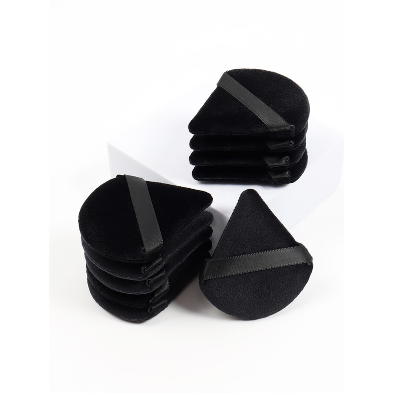 Facial Makeup Sponge Black Triangle Powder Puff Soft Velvet Cosmetics Puff Beauty Foundation MakeUp 2