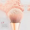 Rose Golden Fan Makeup Brush Soft Hair Cosmetic Loose Powder Brush Blush Brush Highlighting Brush F