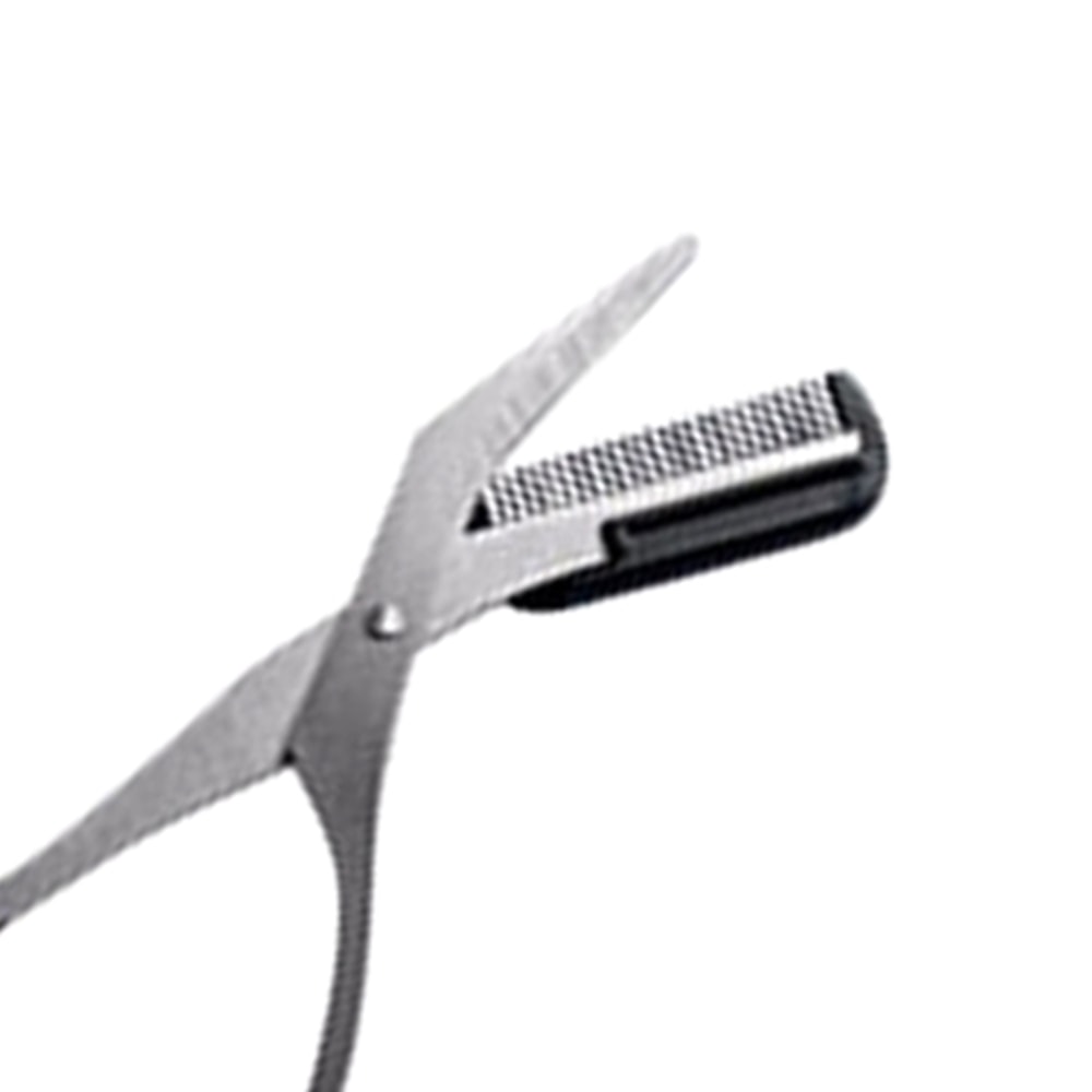 Stainless Steel Eyebrow Trimmer Scissor With Comb Safety Eyelash Scissors For Men And Women Face Ra 2