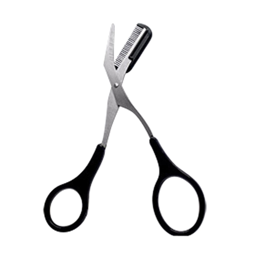 Stainless Steel Eyebrow Trimmer Scissor With Comb Safety Eyelash Scissors For Men And Women Face Ra 4