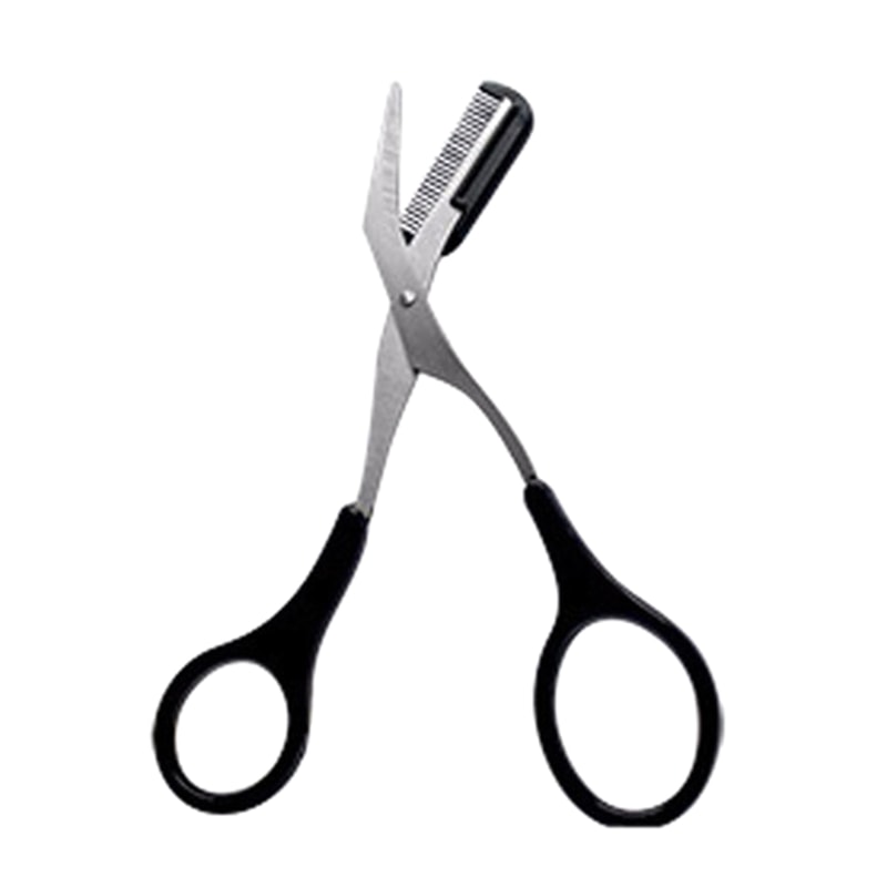 Stainless Steel Eyebrow Trimmer Scissor With Comb Safety Eyelash Scissors For Men And Women Face Ra 4