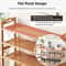Multifunctional Bamboo Shoe Rack Large Capacity Storage Rack Modern Dustproof Shoe Cabinet Entrance 3