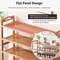 Multifunctional Bamboo Shoe Rack Large Capacity Storage Rack Modern Dustproof Shoe Cabinet Entrance 3
