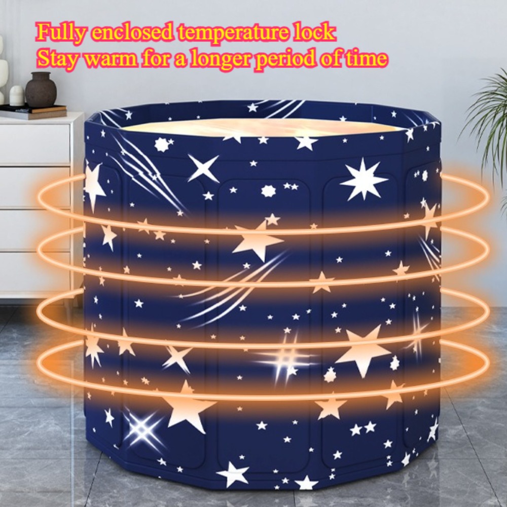 Temperature Control Bathtub Foldable Thick Insulation PVC Household NonInstallation Steam Foot Ther 5