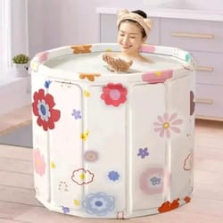 temperature control bathtub, foldable thick insulation, pvc household non-installation, steam foot therapy