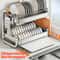 Large Capacity Bowl Drain Rack Breathable Stainless Steel Dish Rack MultiFunctional Kitchenware Acc