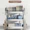Large Capacity Bowl Drain Rack Breathable Stainless Steel Dish Rack MultiFunctional Kitchenware Acc