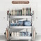 Large Capacity Bowl Drain Rack Breathable Stainless Steel Dish Rack MultiFunctional Kitchenware Acc