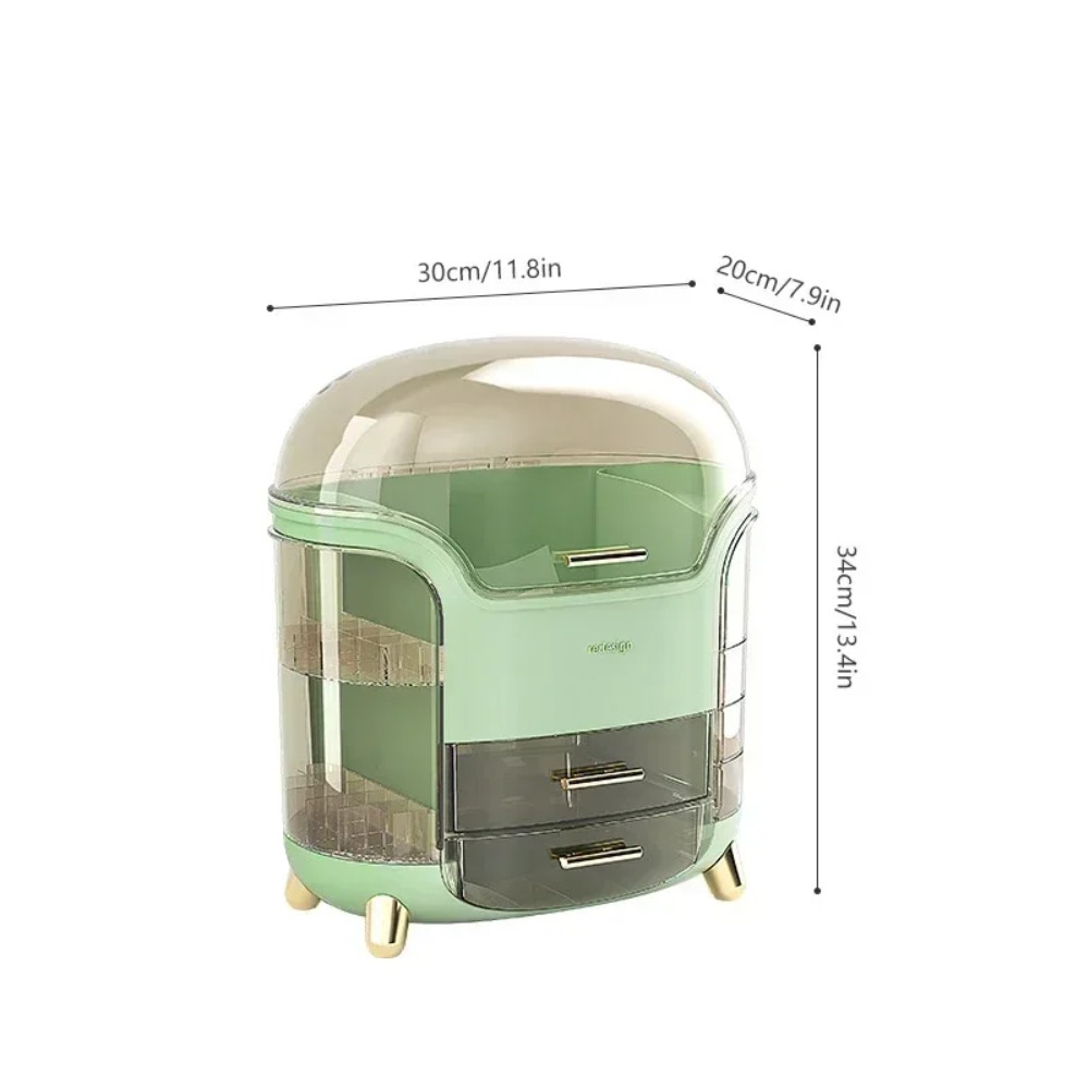 Makeup Organizer Desktop Storage Box Large Capacity Portable Cosmetics Storage Transparent Small Perfume Lipstick Storage Box