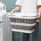 Foldable Laundry Basket With Handle Bathroom Dirty Clothes Basket WallMounted Clothing Storage For 4