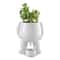 Light Luxury Succulent Ceramic Flowerpot Human Creative Desktop Planter Simple Decorative Flowerpot 5