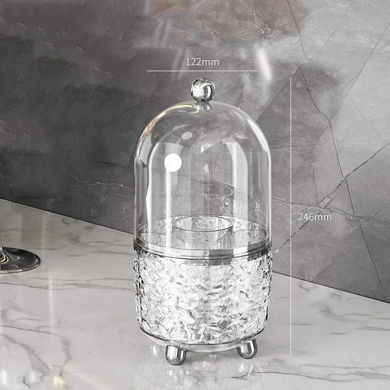 Dustproof Makeup Storage Bucket Spiral Cover Makeup Brush Storage Household Lipstick Organizer Tran 6