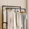 Multifunctional Coat Rack Double Pole With Shelf For Entryway Durable Sturdy Design Storage Shelves