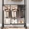 Multifunctional Coat Rack Double Pole With Shelf For Entryway Durable Sturdy Design Storage Shelves