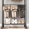 Multifunctional Coat Rack Double Pole With Shelf For Entryway Durable Sturdy Design Storage Shelves