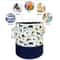 Toys Storage Baskets Collapsible Convenient Storage Basket Cartoon Print Thickened Fabric Drawstrin 1